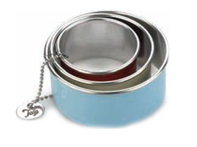 1960 Set 3 uitsteekringen Color effen